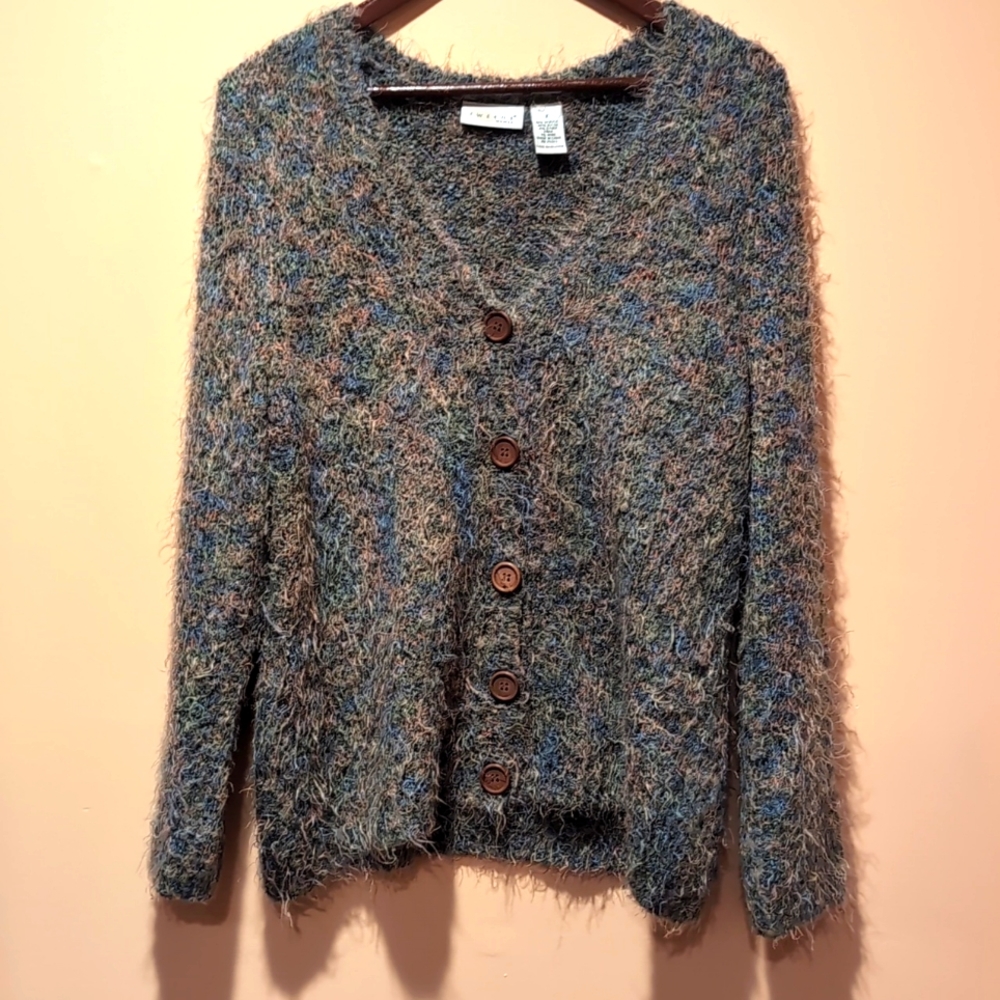 EUC Tweeds woman slouchy cardigan Size X